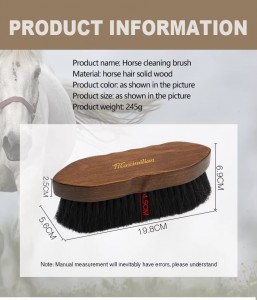 Factory Wholesale Custom Logo Wooden Horse Grooming Brush