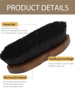 Factory Wholesale Custom Logo Wooden Horse Grooming Brush