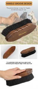 Factory Wholesale Custom Logo Wooden Horse Grooming Brush