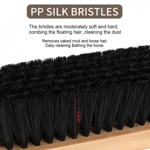 Factory Wholesale Custom Logo Wooden Horse Grooming Brushes