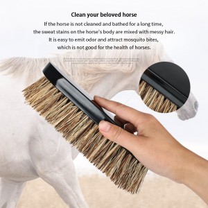 Factory Wholesale Custom Logo Wooden Horse Grooming Brushes