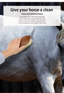 Factory Wholesale Custom Logo Wooden Sisal Horse Grooming Brush