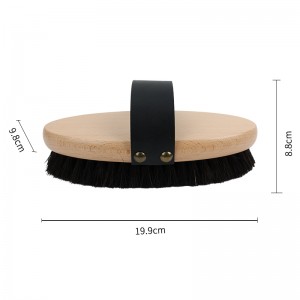 Factory Wholesale Custom Logo Wooden Wool Horse Grooming Brush
