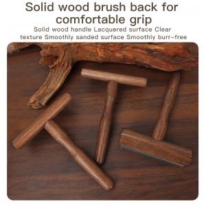 Factory Wholesale Upscale Wood Cat Needle Hair Brush Dog Pet Deshedding Dematting Grooming Brush