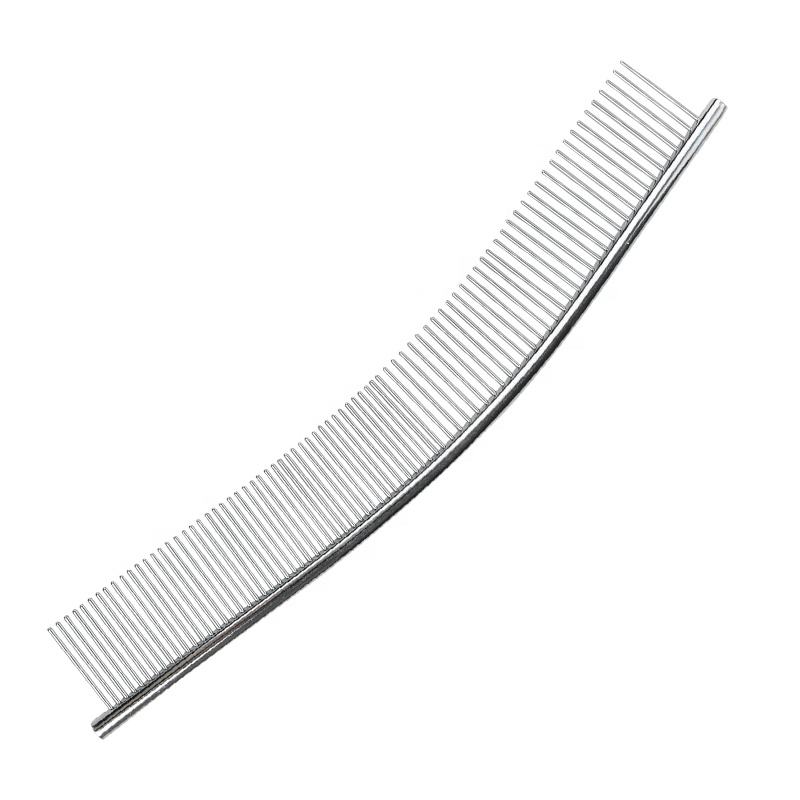 特點 Curved Metal Pet Comb