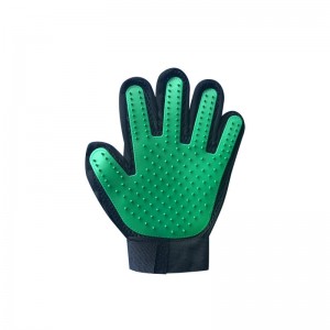 Five Finger Pet removedor de pelo Guantes Cat Dog Grooming Glove