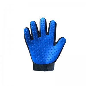 Five Finger Pet removedor de pelo Guantes Cat Dog Grooming Glove