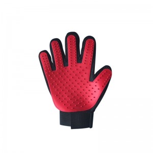 Five Finger Pet plaukų šalinimo pirštinės Cat Dog Grooming Glove