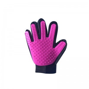 Five Finger Pet removedor de pelo Guantes Cat Dog Grooming Glove