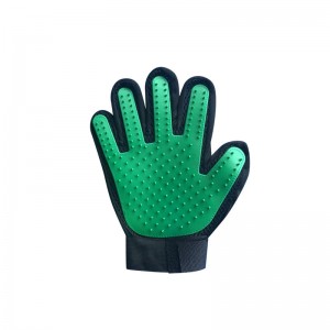 Fünf-Finger-Tierhaarentferner-Handschuhe, Fellpflege-Handschuh für Katzen und Hunde