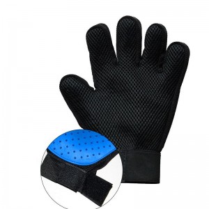 Five Finger Pet plaukų šalinimo pirštinės Cat Dog Grooming Glove