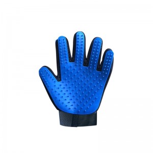 Five Finger Pet removedor de pelo Guantes Cat Dog Grooming Glove