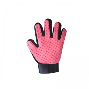 Five Finger Pet removedor de pelo Guantes Cat Dog Grooming Glove