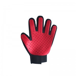 Five Finger Pet removedor de pelo Guantes Cat Dog Grooming Glove