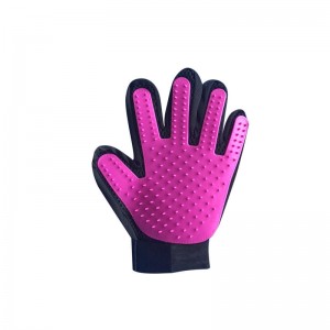 Five Finger Pet removedor de pelo Guantes Cat Dog Grooming Glove