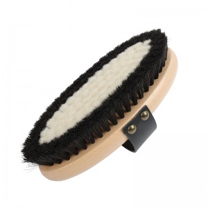 Free Customization Logo Wooden Dry Body Brush S...