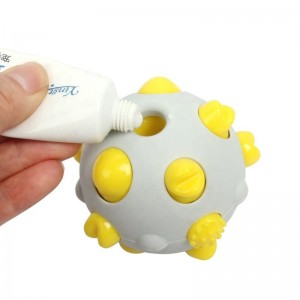 有趣耐用的橡胶宠物狗牙刷咀嚼球玩具
