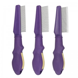 Purple Metal Flea Comb