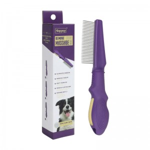 Purple Metal Flea Comb