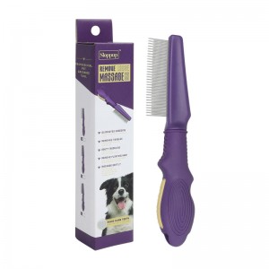 Purple Metal Flea Comb