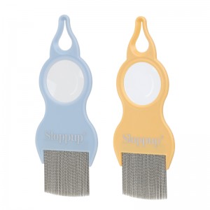 Pang-alis ng Kuto sa Kuto ng Flea Nits Hair Comb na may Magn...