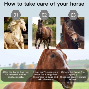 High Quality Wooden Horse Comb for Mane and Tail Horse Cleaning Tool