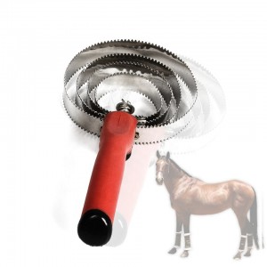 Equipos ecuestres de acero inoxidable Productos para el cuidado de los caballos Equipos para el aseo de caballos Peine de curry