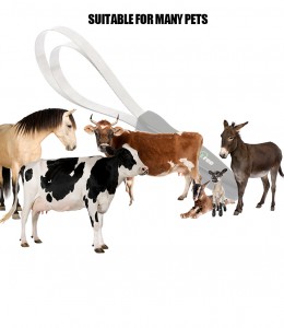 Horse Hair Tail Brush Stainless Steel Horse Grooming Brush Horse Water Sweat Scraper