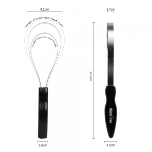 Horse Hair Tail Brush Stainless Steel Horse Grooming Brush Horse Water Sweat Scraper