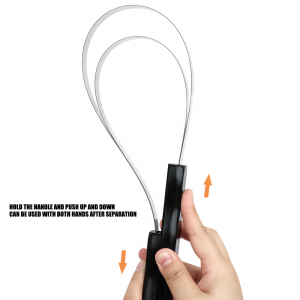 Horse Hair Tail Brush Stainless Steel Horse Grooming Brush Horse Water Sweat Scraper