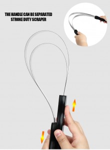 Horse Hair Tail Brush Stainless Steel Horse Grooming Brush Horse Water Sweat Scraper