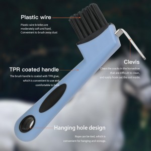 Horse Hoof Hook Goats Hoof Pick Cattle Hoof Trimmer with Brush