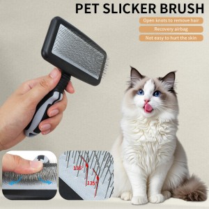 Hot Selling Dog Brush Pet Comb Cat Grooming Slicker Brush Double Sided Undercoat Rake Open Knot Comb Pet Hair Removal Tools
