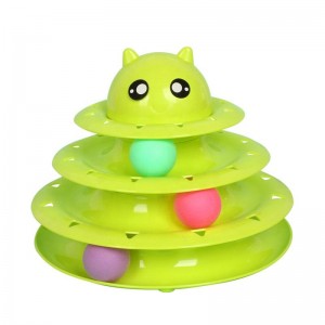 IQ Training Ball Track Tower Toy Funny Interactive Rotating Toy For Cats