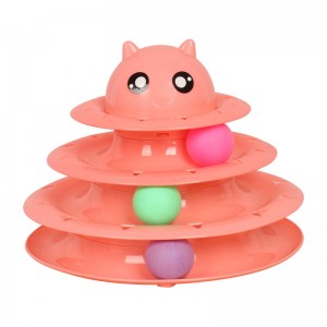 IQ Training Ball Track Tower Toy Funny Interactive Rotating Toy For Cats