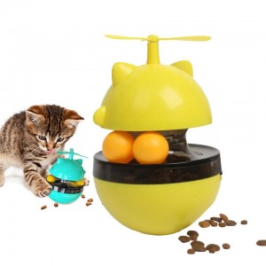 Brinquedo copo com comida vazada para cachorro e gato