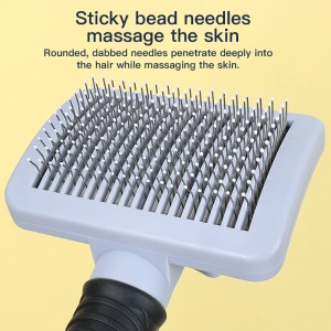 Long Soft Handle Self Cleaning Dog Pet Slicker Brush