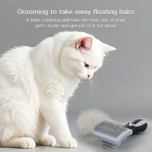 Long Soft Handle Self Cleaning Dog Pet Slicker Brush