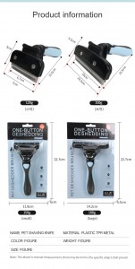 Manufacturer Stainless Steel Pet Grooming Hair Combs Deshedding Tools Dog Hair Brush for Long Hair Dog