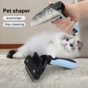 Manufacturer Stainless Steel Pet Grooming Hair Combs Deshedding Tools Dog Hair Brush for Long Hair Dog