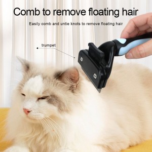 Manufacturer Stainless Steel Pet Grooming Hair Combs Deshedding Tools Dog Hair Brush for Long Hair Dog