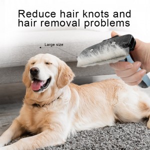 Manufacturer Stainless Steel Pet Grooming Hair Combs Deshedding Tools Dog Hair Brush for Long Hair Dog