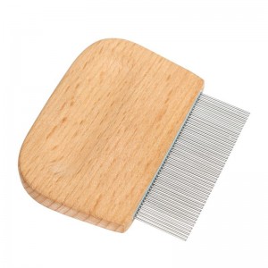 Mini Wooden Pet Flea Hair Comb 