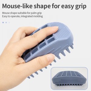 New Design Soft Rubber Wash Dog Shower Brush Cleaning Cat Pet Bath Brush