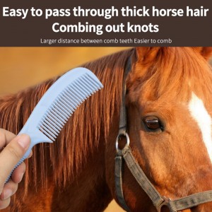 OEM ODM Factory Customized Plastic Horse Comb Mane and Tail Plastic Comb