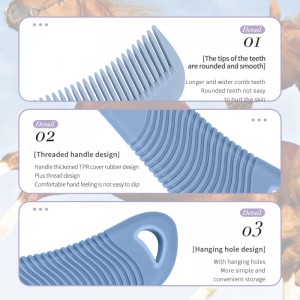 OEM ODM Factory Customized Plastic Horse Comb Mane and Tail Plastic Comb