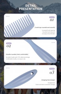 OEM ODM Factory Customized Plastic Horse Comb Mane and Tail Plastic Comb