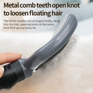OEM Pet Slicker Dog Grooming Brush With Soft Pins for Cat Massage Pet Brush