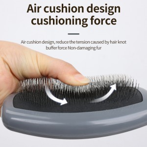 OEM Pet Slicker Dog Grooming Brush With Soft Pins for Cat Massage Pet Brush