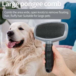 OEM Pet Slicker Dog Grooming Brush With Soft Pins for Cat Massage Pet Brush